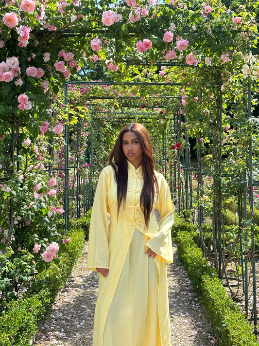 Robe Kimono jaune